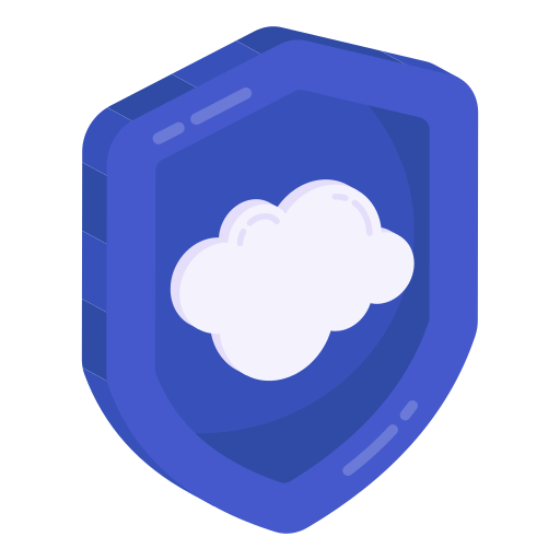 protección en la nube icono gratis