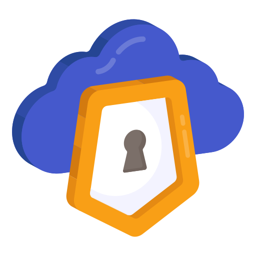 protección en la nube icono gratis