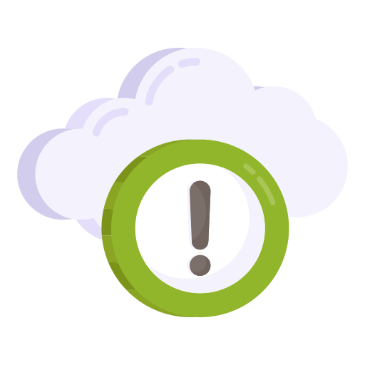 alerta de nube icono gratis