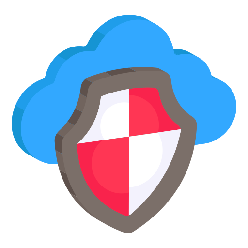 protección en la nube icono gratis