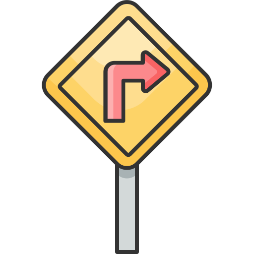 Turn right free icon Turn right free icon