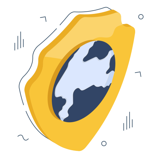 seguridad mundial icono gratis