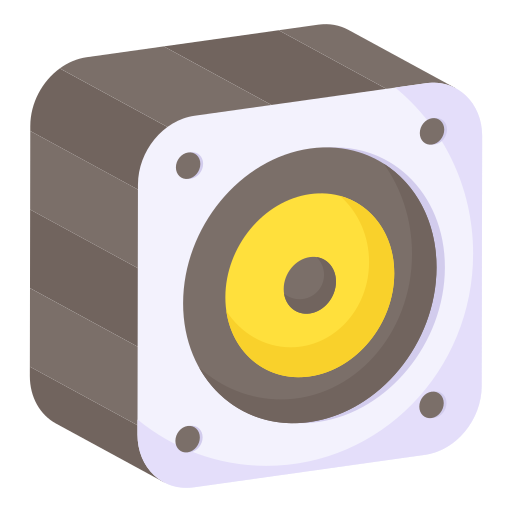 altavoz de música icono gratis