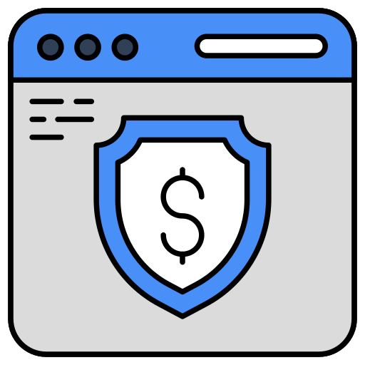 seguridad financiera icono gratis