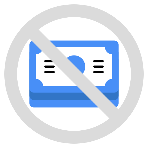 Нет денег бесплатно иконка