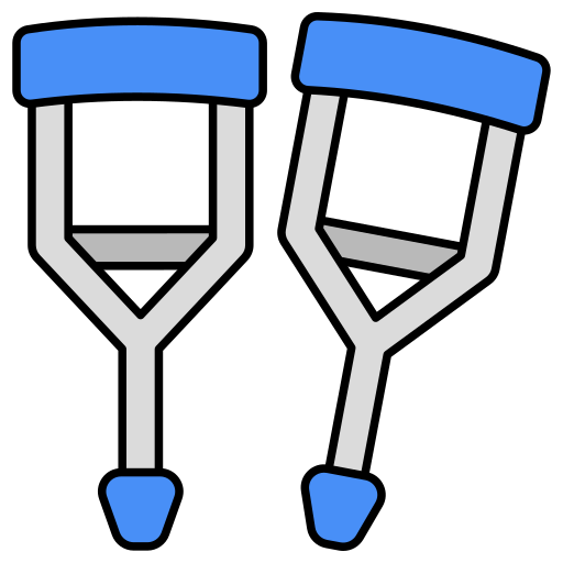 Elbow crutch - Free arrows icons