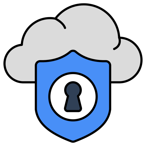 protección en la nube icono gratis