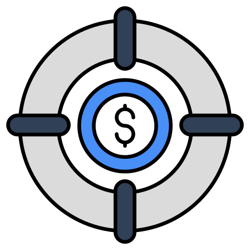 objectif d'argent Icône gratuit objectif d'argent Icône gratuit