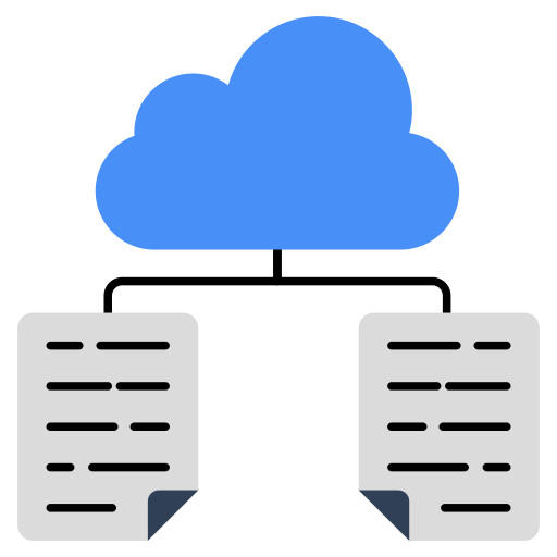 datos en la nube icono gratis