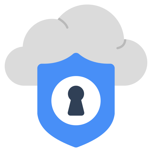 protección en la nube icono gratis