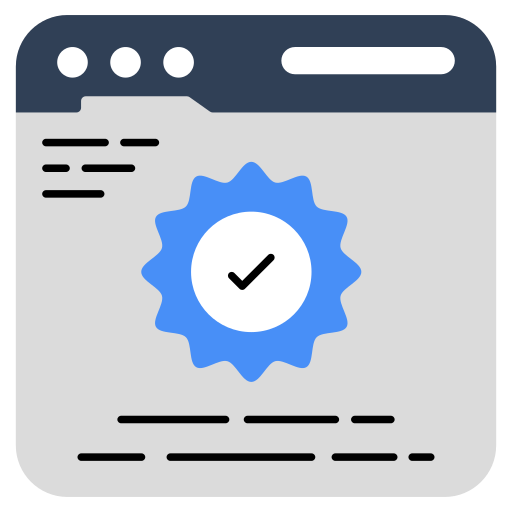 verificación web icono gratis