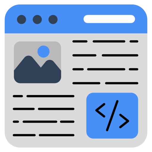 sitio web de paisaje icono gratis