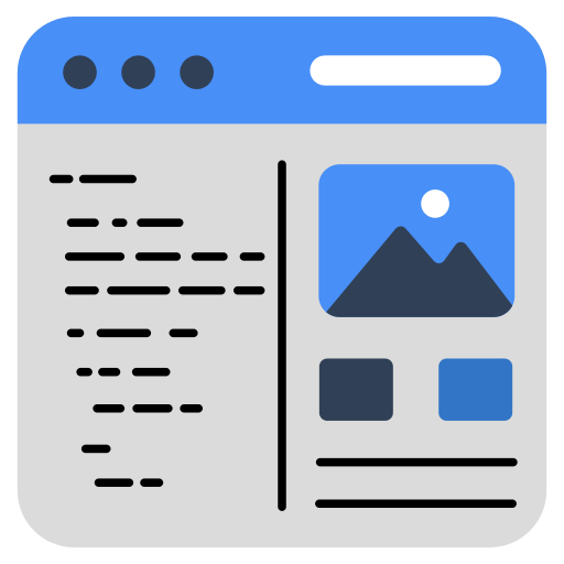 sitio web de paisaje icono gratis