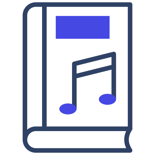 libro de música icono gratis