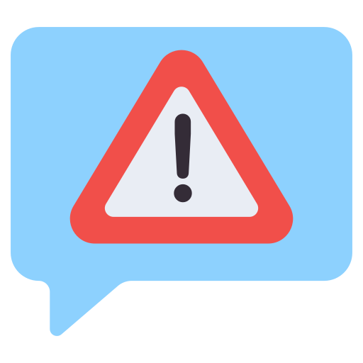 mensaje de alerta icono gratis