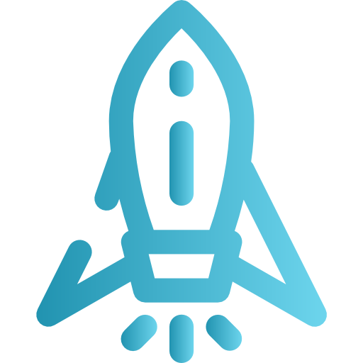 Rocket Neung Lineal Gradient icon