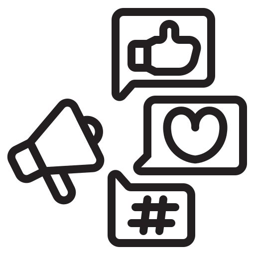 mídia social grátis ícone