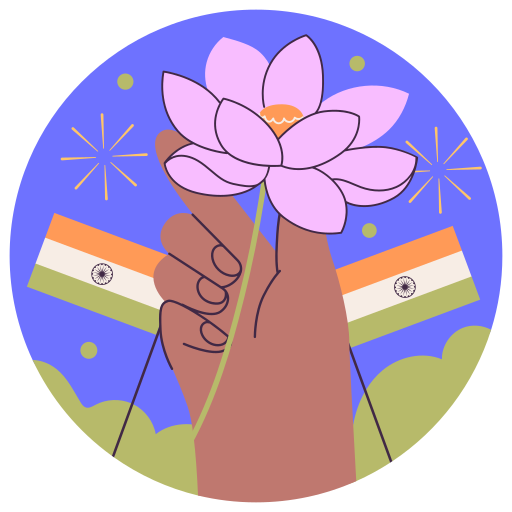 día de la república india gratis sticker