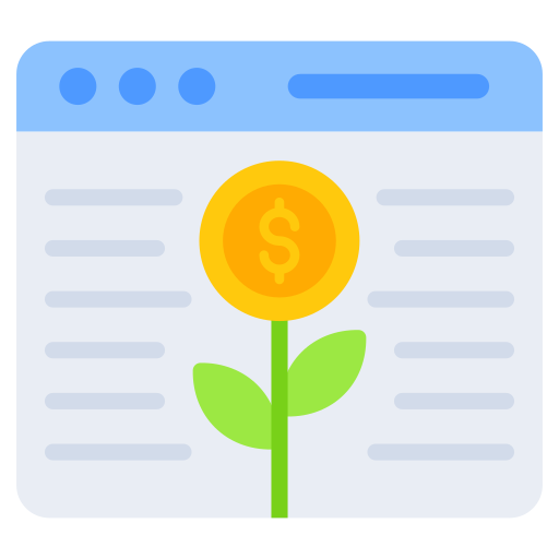 planta de dinero icono gratis