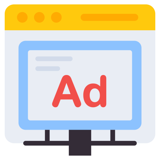 publicidad online icono gratis