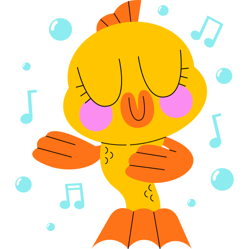 Fish free sticker