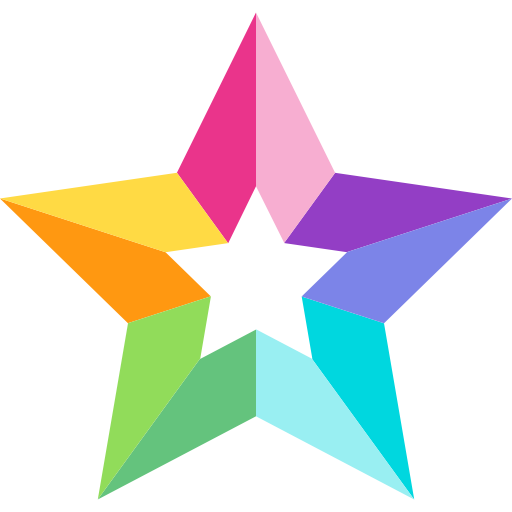 Star Basic Straight Flat icon