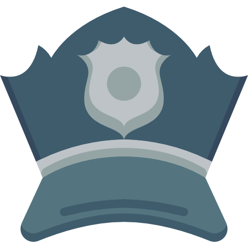 chapéu policial grátis ícone