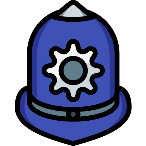 chapeau de police Icône gratuit chapeau de police Icône gratuit