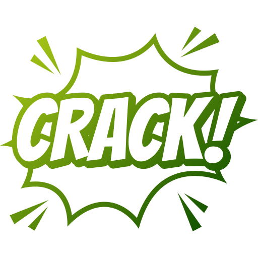 rachadura grátis ícone