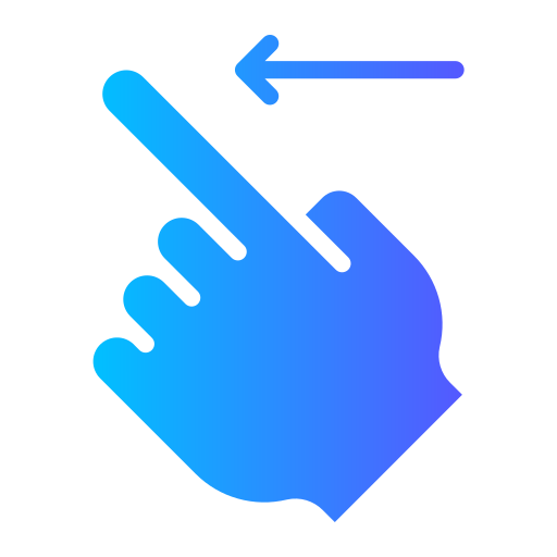 desliza hacia la izquierda icono gratis