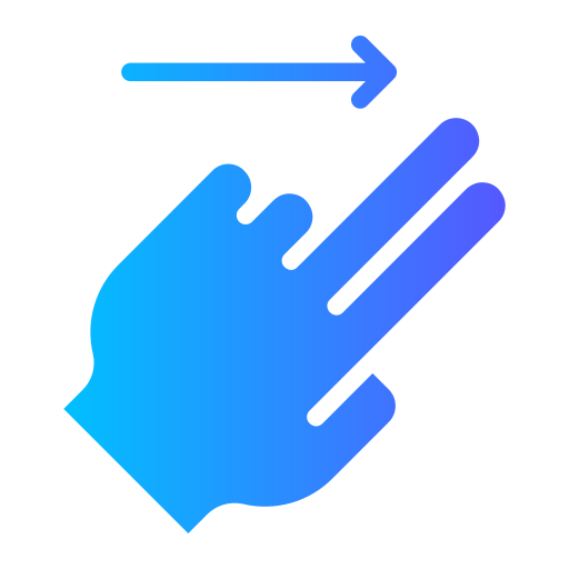 desliza hacia la derecha icono gratis
