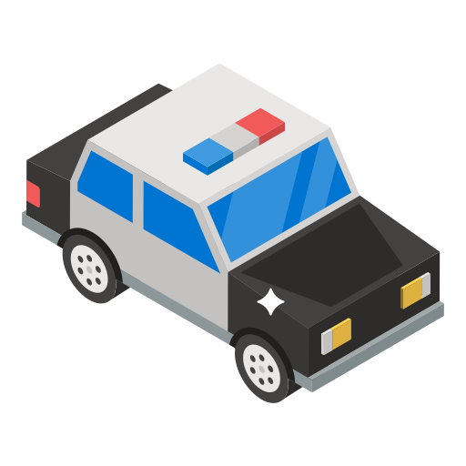 coche de policía icono gratis