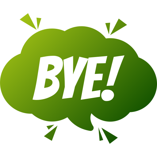 Bye free icon Bye free icon