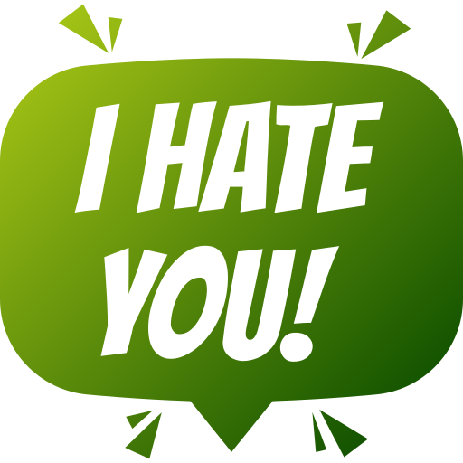 Hate you free icon