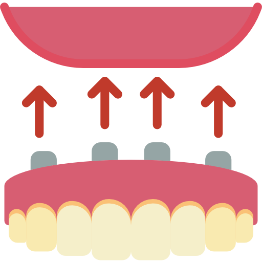 dentadura postiza icono gratis