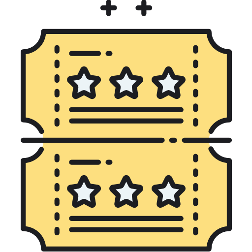 entradas de cine icono gratis