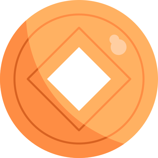 moneda china icono gratis