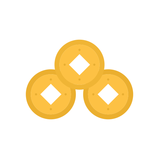 moneda china icono gratis