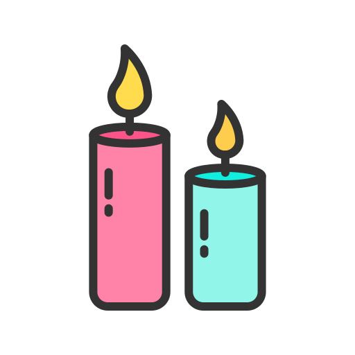 velas encendidas icono gratis