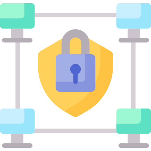 seguridad de la red icono gratis