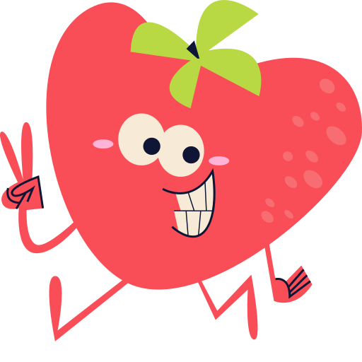Strawberry free sticker Strawberry free sticker