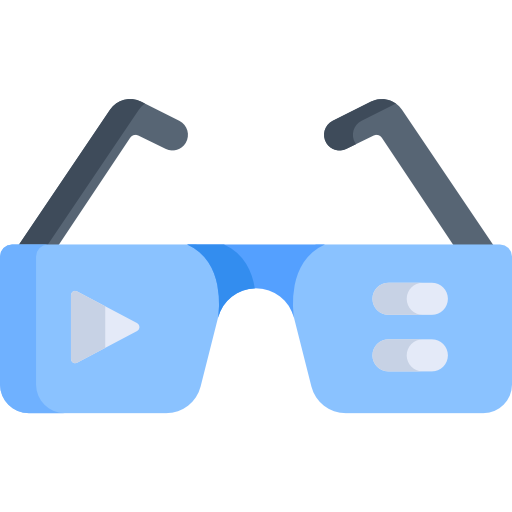 Virtual glasses - free icon