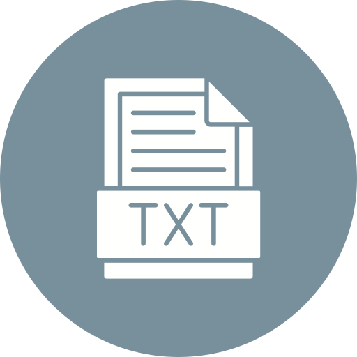 txt icono gratis