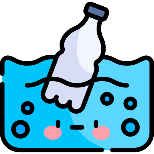 Plastic pollution free icon