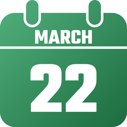 22 de marzo icono gratis