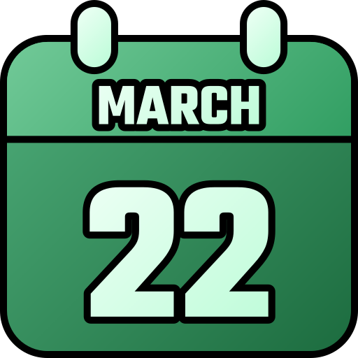 22 de marzo icono gratis