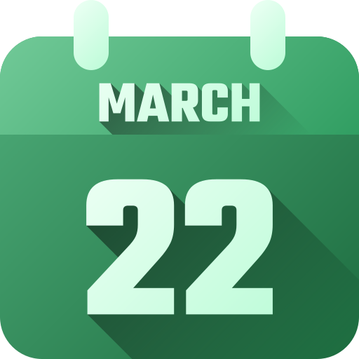 22 de marzo icono gratis