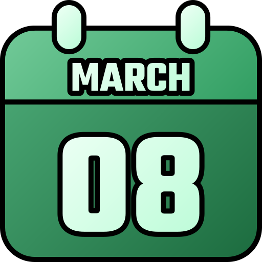 8 de marzo icono gratis