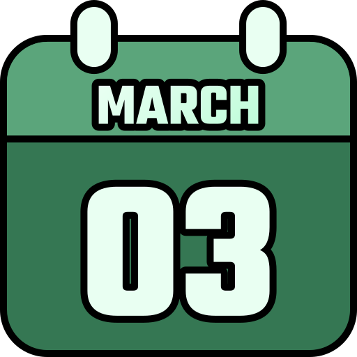 3 de marzo icono gratis