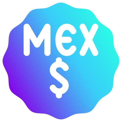 peso mexicano icono gratis